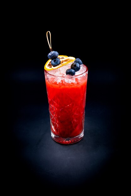 Cocktails de fruits rouges