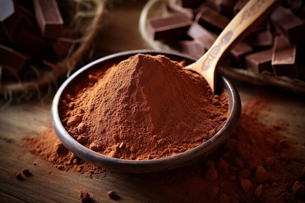 Photo cocoa powder