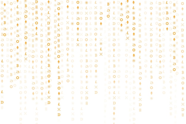Le codage de la crypto-monnaie arrière-plan numérique png concept de blockchain open source