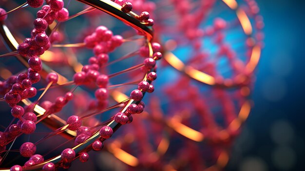 Code génétique coloré Structure de la molécule d'ADN