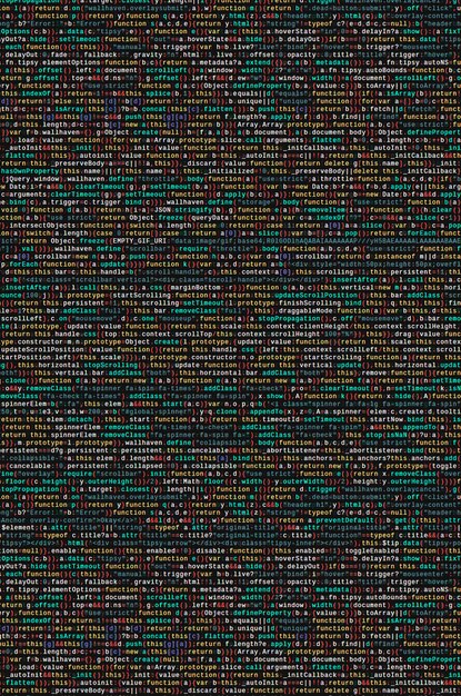 Photo code javascript dans l'éditeur de texte.