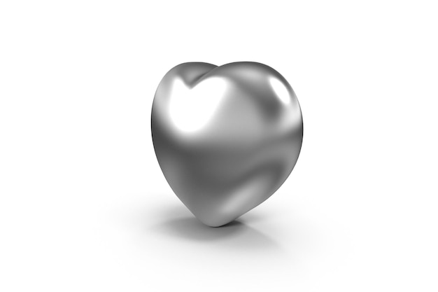 Coeur d'argent Saint Valentin