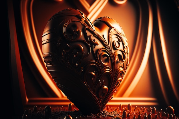 Un coeur en chocolat