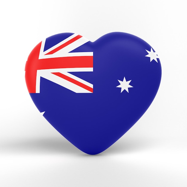 Coeur de drapeau de l'Australie