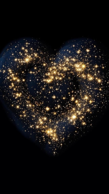 Photo le cœur des étoiles qui sont faits par le cœur