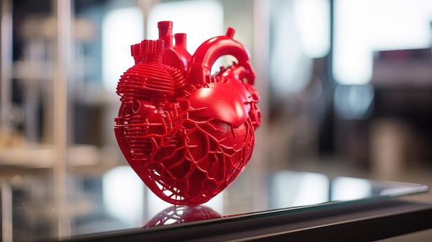 Un cœur fabriqué sur une imprimante 3D