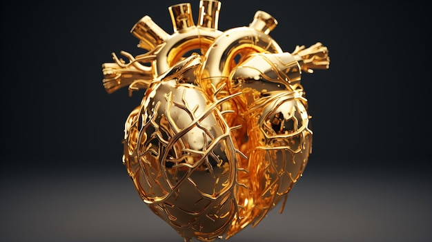 Le cœur humain d'or solide