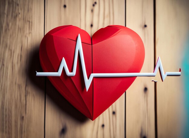 Coeur avec instrument médical avec concept de soins de santé
