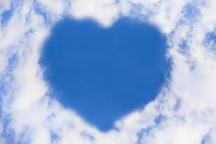 Photo coeur de nuage