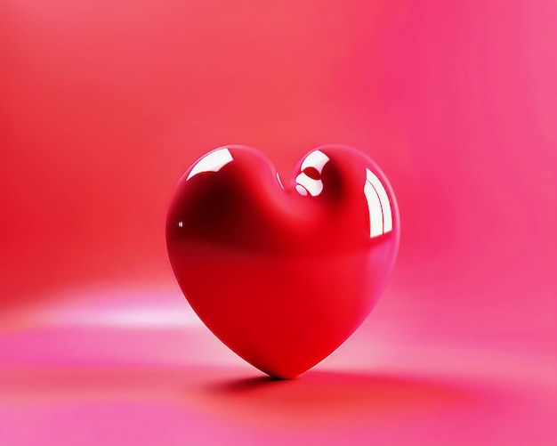 Un coeur rouge avec le mot amour dessus