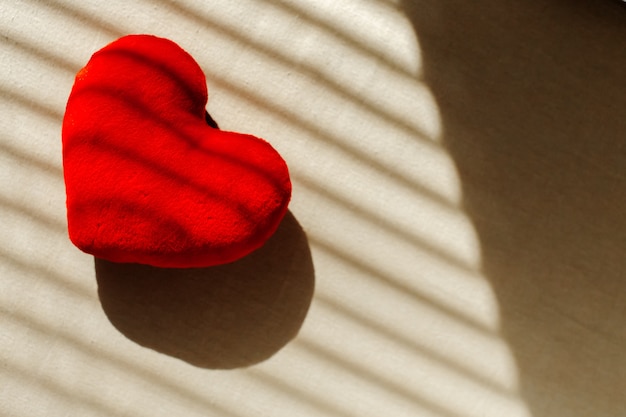 Coeur rouge pour san valentine