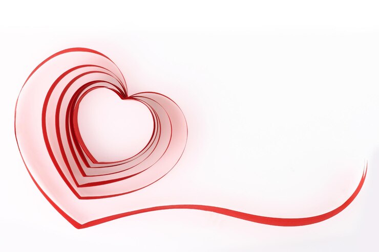 Photo coeur de ruban rouge
