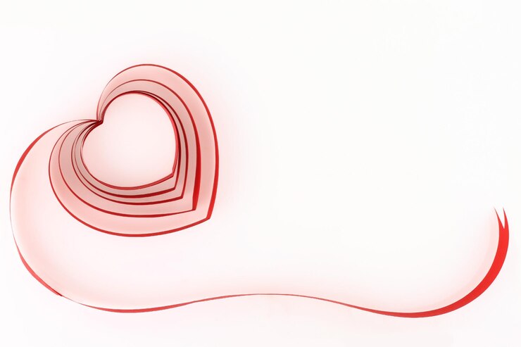 Photo coeur de ruban rouge