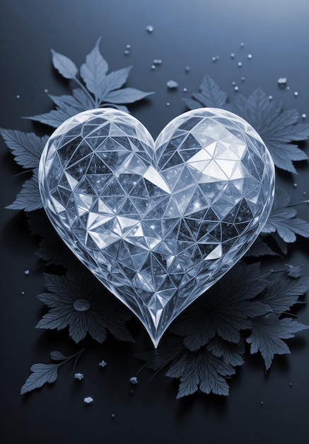 Coeur de style diamant