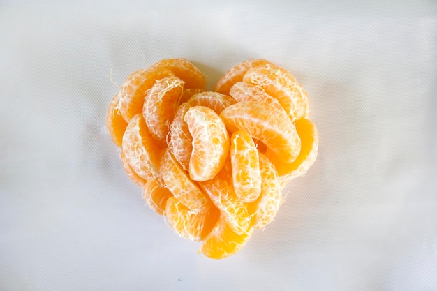 Coeurs de mandarine aux fruits