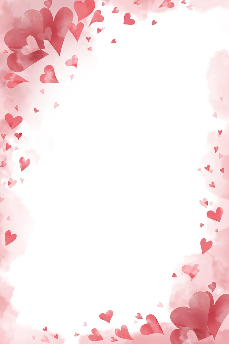 Photo coeurs roses et rouges mignons sur une carte de fête coeurs de la saint-valentin délicats isolés sur fond blanc illustration numérique à l'aquarelle carte romantique avec de petits cœurs pour anniversaire et saint valentin