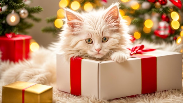 Coffret cadeau chat mignon