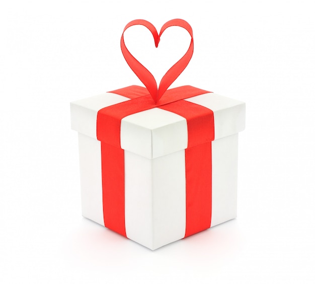 Coffret cadeau et coeur