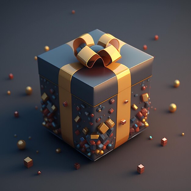 Coffret cadeau créé par intelligence artificielle