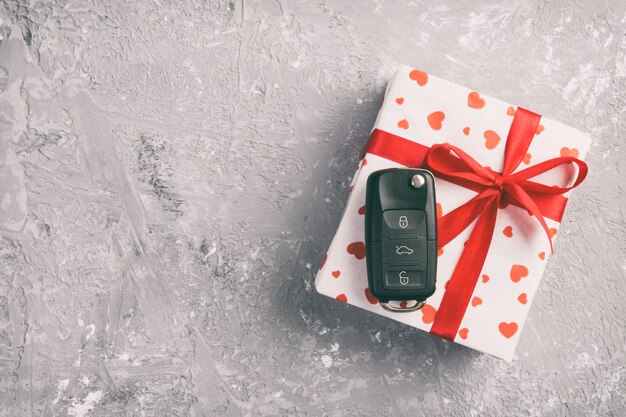 Coffret Saint Valentin avec clé de voiture