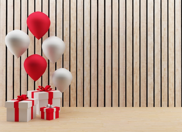 coffrets cadeaux avec des ballons