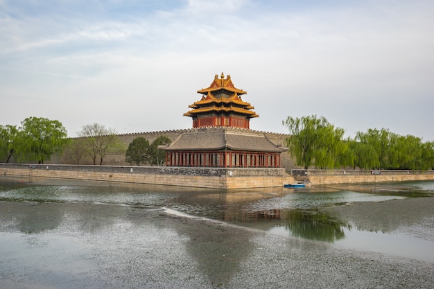 Coin tour de la cité interdite à Pékin, Chine