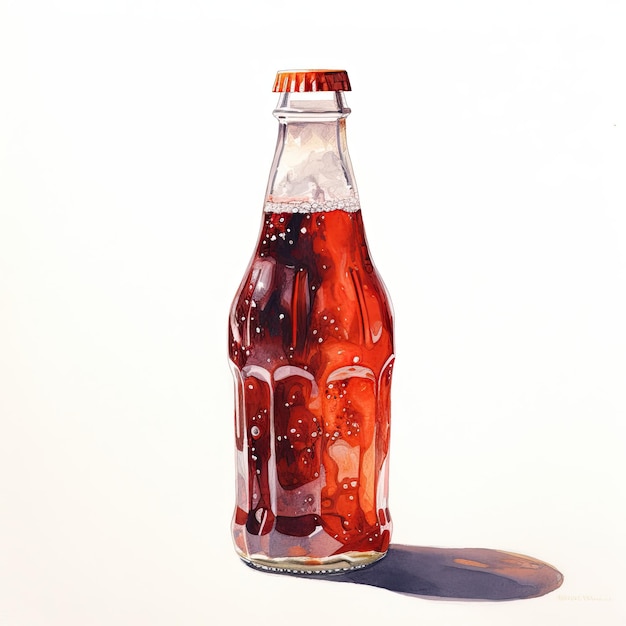 Photo cola aquarelle illustration générative ai