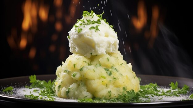 Colcannon est un plat traditionnel irlandais de purée de pommes de terre au chou