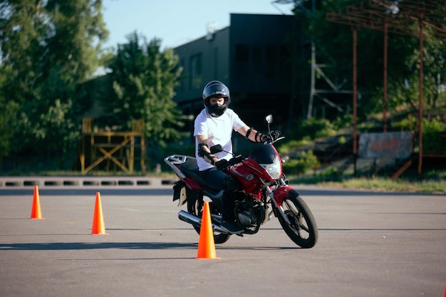 École de moto.