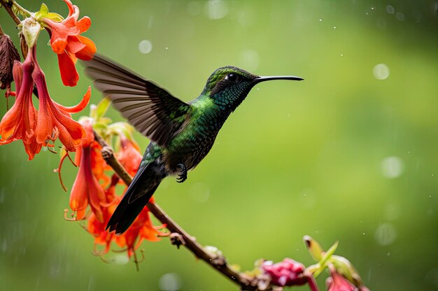 Photo le colibri au costa rica