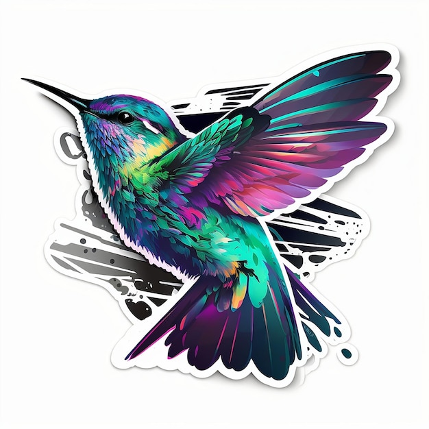 Un colibri coloré