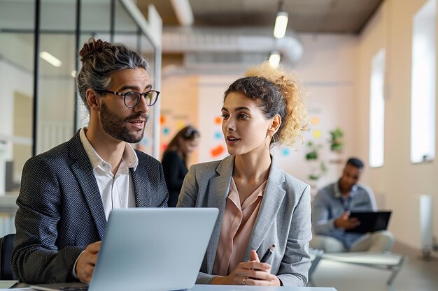 Collaboration d'équipe dynamique sur le lieu de travail