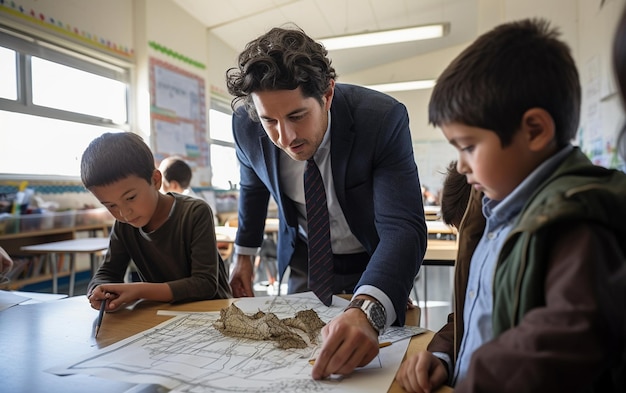 Collaboration des étudiants sur le travail de projet