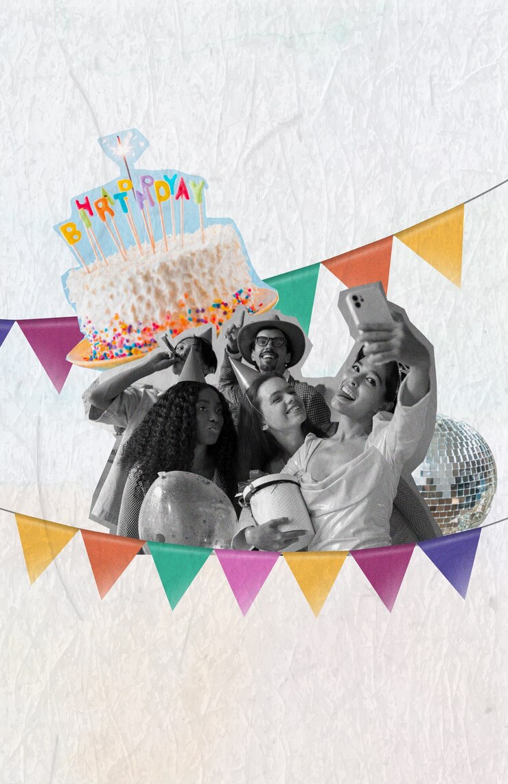 Photo collage d'anniversaire