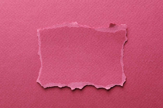 Collage artistique de morceaux de papier déchiré avec des bords déchirés collection de notes autocollantes couleurs rouge bordeaux lambeaux de pages de cahier fond abstrait