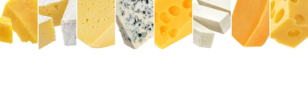 Collage de fromage avec espace de copie pour le texte