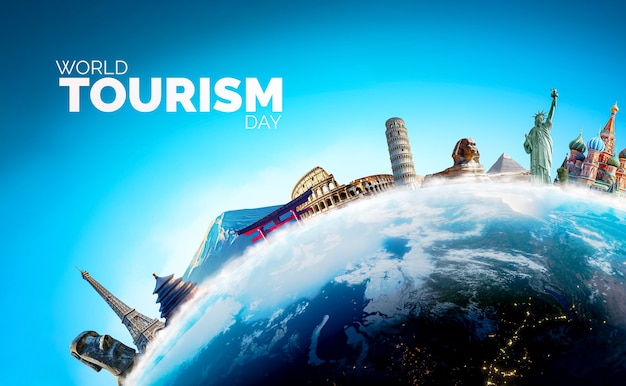 Collage de la journée mondiale du tourisme