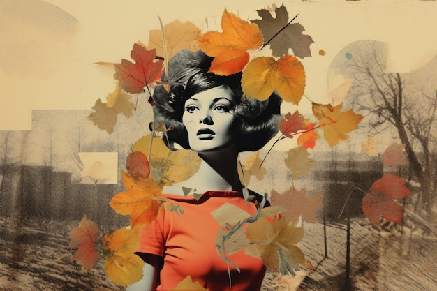 Collage à la mode de l'automne