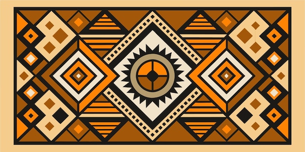 Collage de motifs africains héritage culturel traditionnel design textile ethnique fond africain