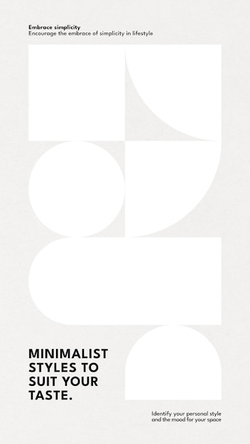 Collage photo géométrique minimal PNG