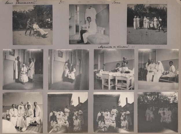 Photo un collage de photos avec une femme assise dans une pièce avec une photo d'une femme avec une femme dans une robe blanche