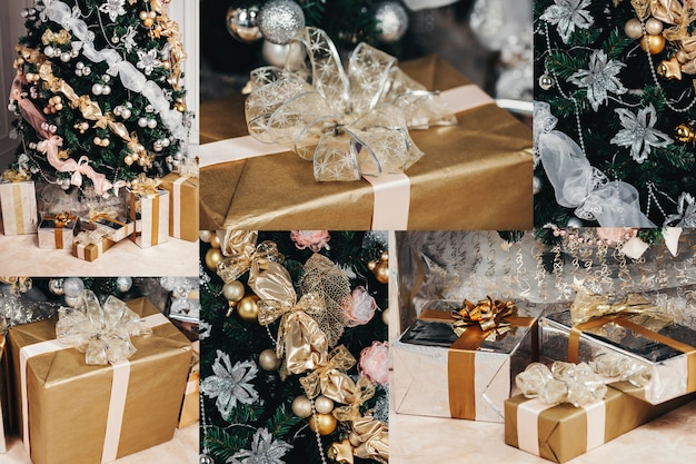 Un collage de photos de Noël