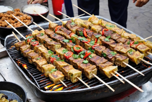 Des collations de rue comme du tofu puant .