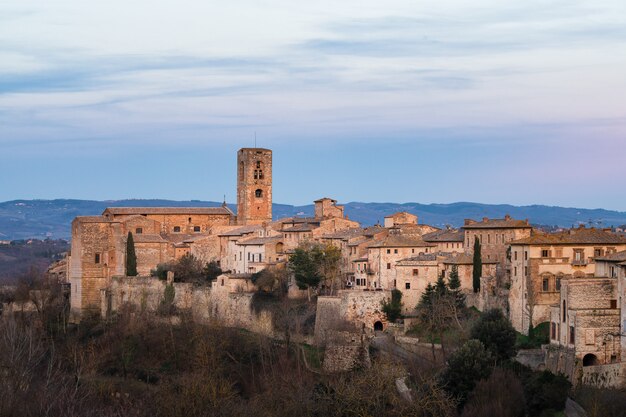 Colle Val d'Elsa. un important village médiéval en Toscane Italie