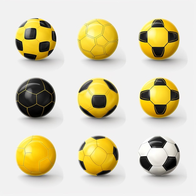 collection de ballons de sport