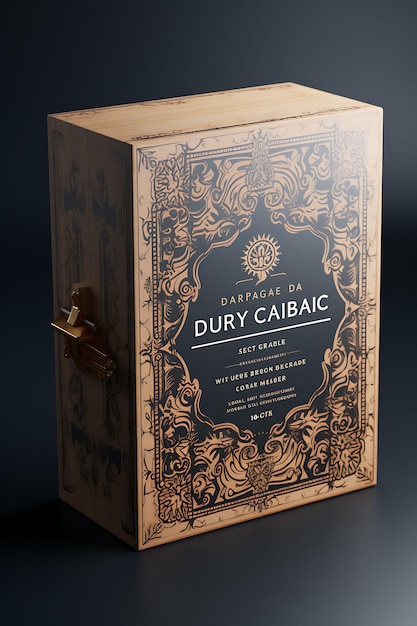 Collection de boîtes à cigares Cuboid design emballage en bois grande taille de boîte Trad design idées créatives