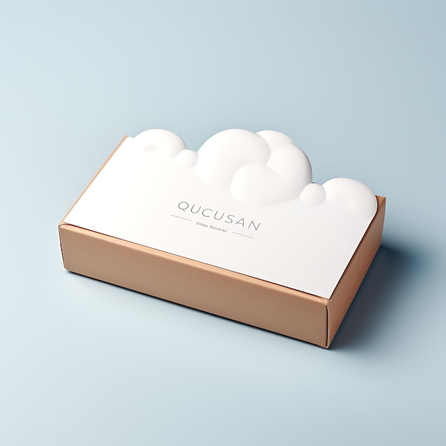 Collection de boîtes en forme de nuage Design abstrait emballage en mousse 11 Ratio Siz Design Idées créatives