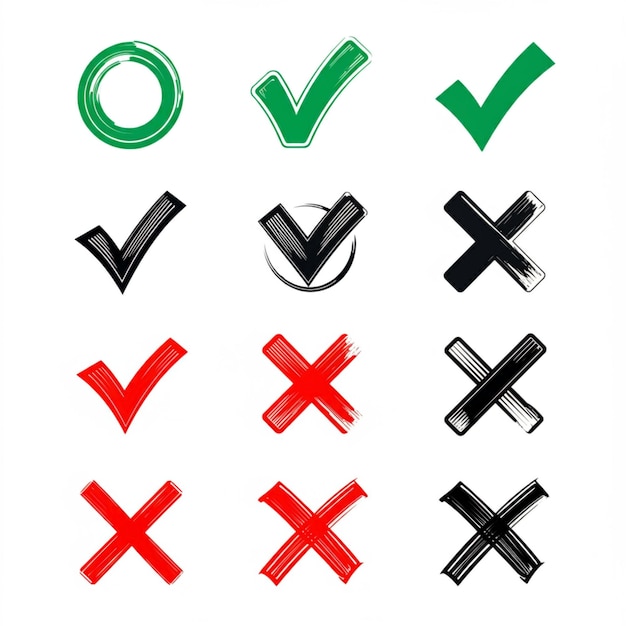 une collection de boutons dont un qui dit " ok "