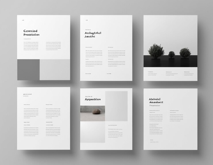 Photo une collection de brochures avec le mot anao en bas