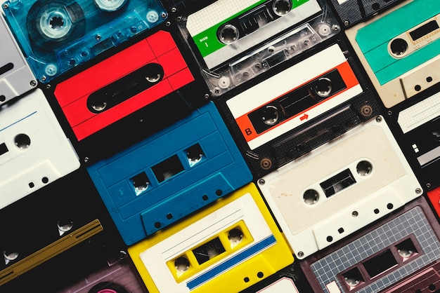 Collection de cassettes vintage